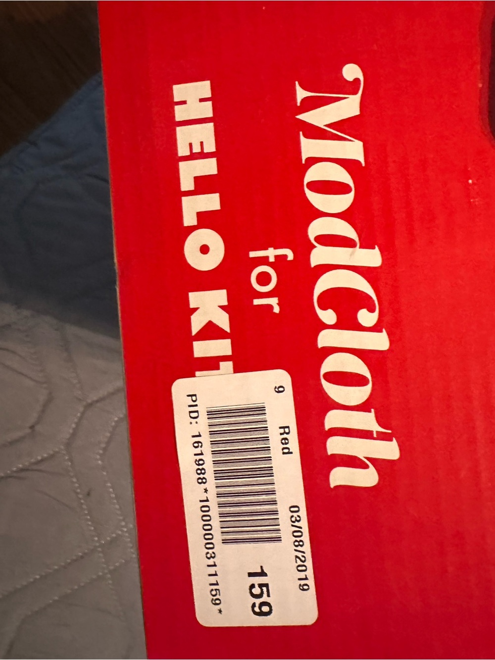 ModCloth x Hello Kitty Red Embroidered Flats WITH BOX (2018) - Picture 6 of 9